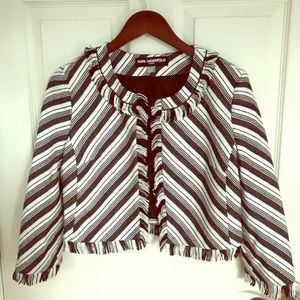 Karl Lagerfield cropped blazer 3/4 sleeves size S
